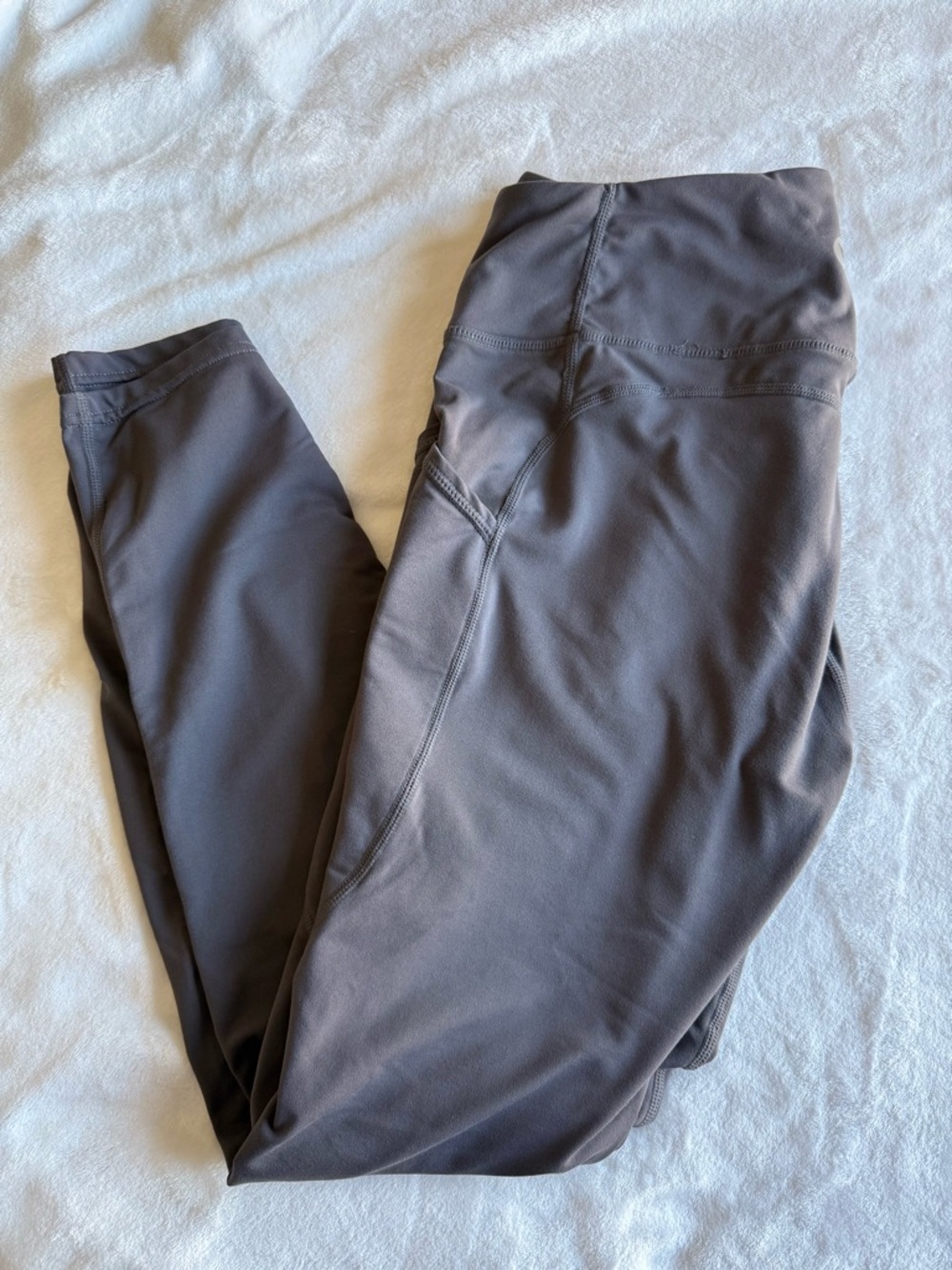 Baleaf Grey High-Waist Performance Leggings